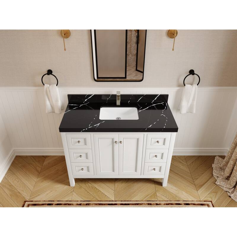 Willow Collections 48 in. W x 22 in. D Nashville Single Sink Bathroom Vanity with Countertop