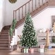 preview thumbnail 12 of 28, HOMCOM Flocked Christmas Tree with Mistletoe, Xmas Unlit Christmas Tree with Stand
