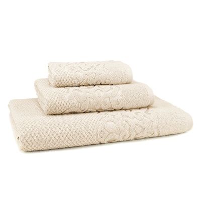 East'N Blue Galata Turkish Cotton Bath Towel Set (Set of 3) - (1 Bath Towel, 1 Hand Towel, 1 Washcloth)
