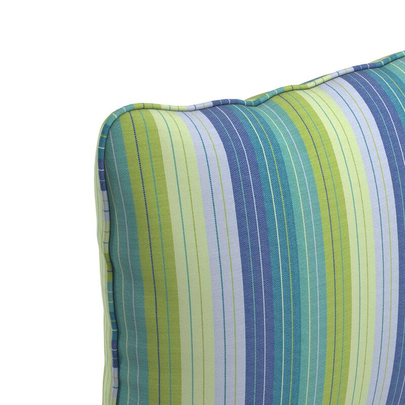 California Umbrella Outdoor Deep Seat Cushion Set, 24" x 48", Sunbrella Fabric, Densified Fiber Fill