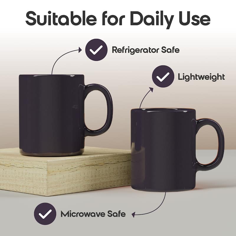 Omniware Teaz Cafe 11 oz Classic Mug - 3" D x 3.75" H