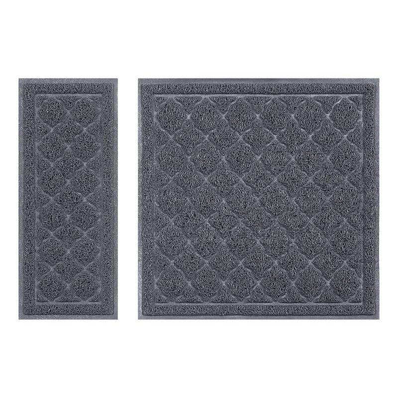 Unipaws Cat Litter Trapping Mat, Litter Box Waterproof Pad - 7.6'' x 18.5'', 18.5'' x 18.5''