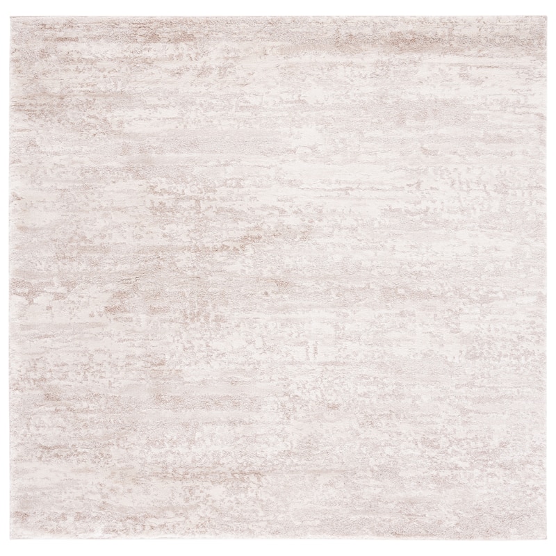 SAFAVIEH Century Iida Modern Abstract Rug - 10' Square - Ivory/Beige - Square