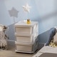 preview thumbnail 2 of 41, Fully remove the bins Kids Storage Unit Dresser Cream White - 3-drawer