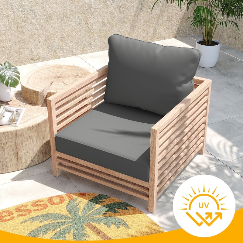 24"x24"x5"Waterproof Outdoor Deep Seat Cushion Set for Patio Furniture