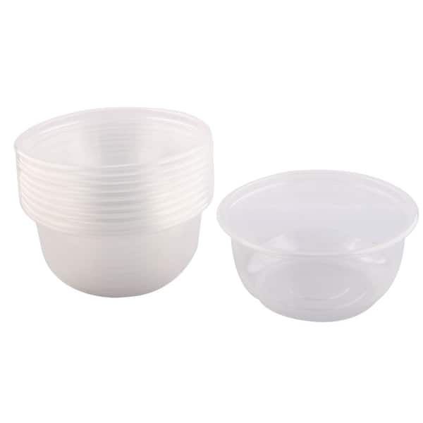 Kitchen Picnic Plastic Disposable Round Shape Rice Bowl 360ml 10 Pcs -  Clear - 4.7x2.9x2.2(Upper D*Bottom D*H) - Bed Bath & Beyond - 28769450