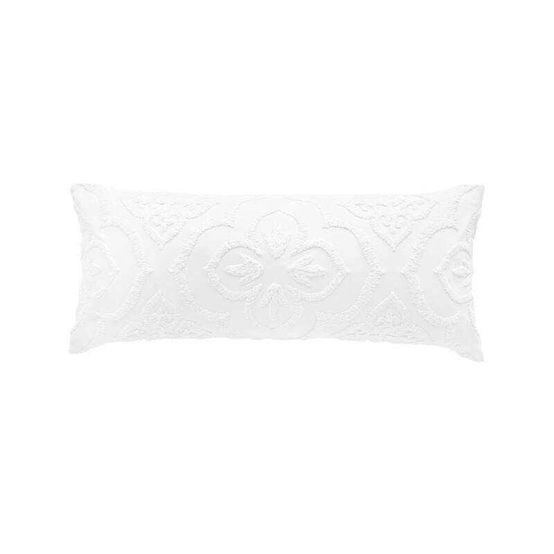 Ninny Floral Tufted Throw Pillow Collection - Off-White