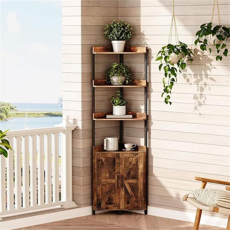 Corner Shelf - 23.2 x 15.7 x 70.3
