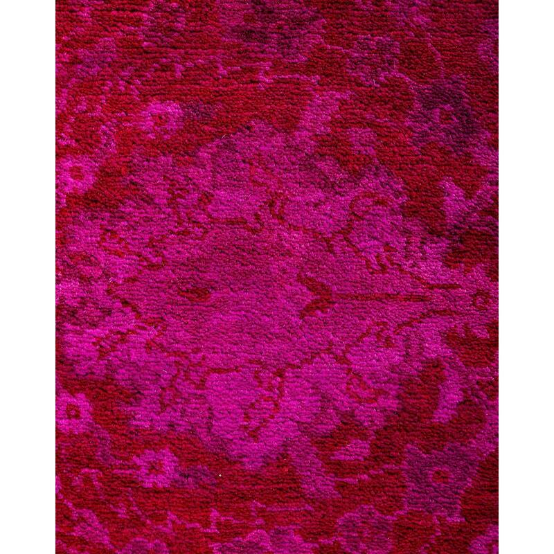 Vibrance One-of-a-Kind Hand-Knotted Runner Rug - Pink, 2' 7" x 12' 5" - 2' 7" x 12' 5"