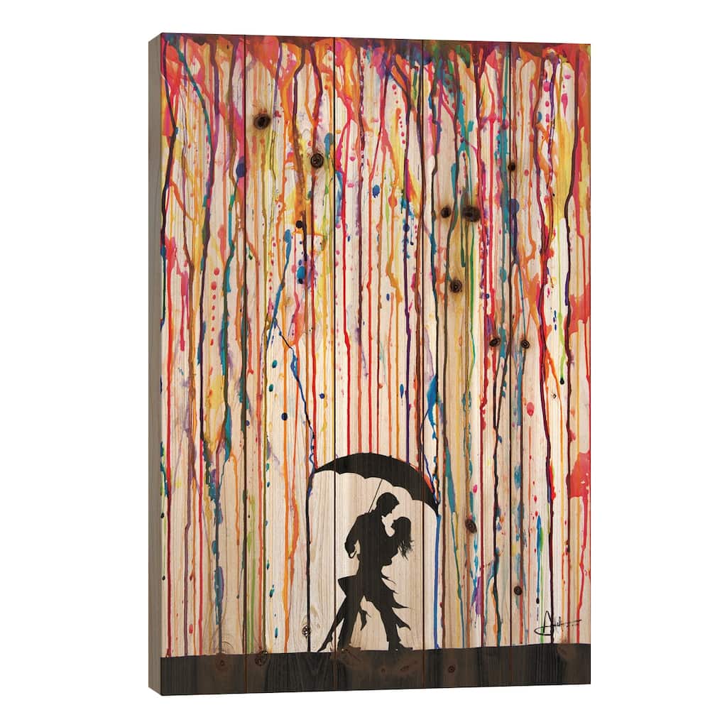 Tempest Print On Wood by Marc Allante - Multi-Color