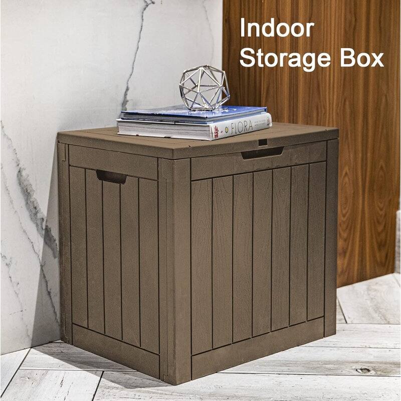 Outdoor Resin Deck Box Storage Shed for Garden,Patios,Backyards,Tools