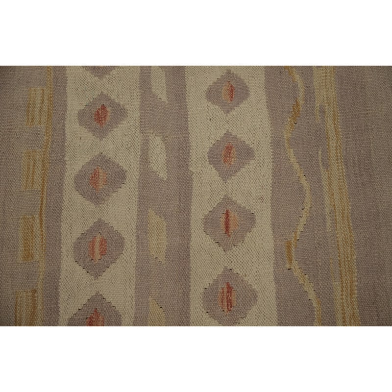 Hand Woven Oriental 100% Wool Carpet Southwestern Tribal Multi-Colored Kilim Area Rug - 9' 10'' X 8' 4''