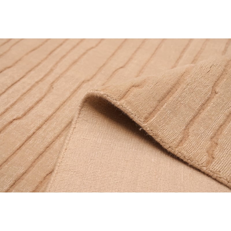 ECARPETGALLERY Hand Loomed Kashkuli Gabbeh Beige Wool Rug - 6'6 x 9'6