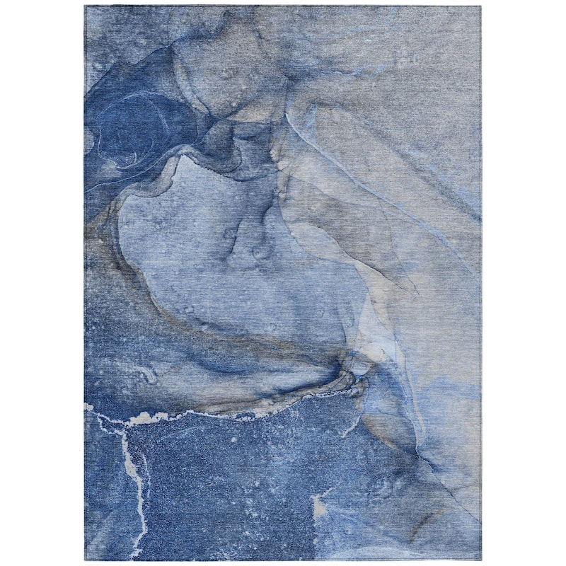 Fami Artistic Abstract Weather Resistant Versatile Elegance Outdoor Rug