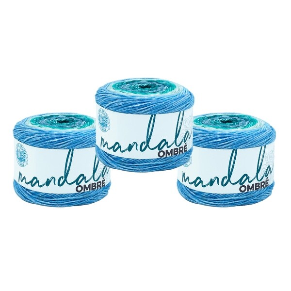 (3-Pack) Lion Brand Yarn 551-202 MANDALA OMBRE YARN, MANTRA - Overstock ...