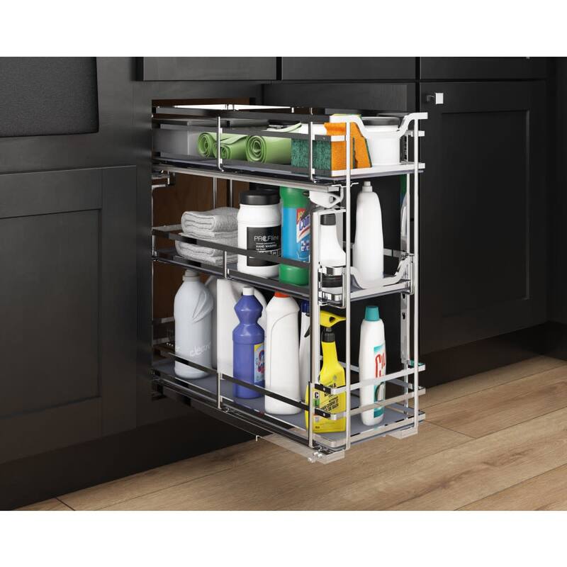 Hardware Resources 8 Inch Under Drawer Base Pull Out with Soft-Close