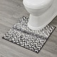 preview thumbnail 48 of 123, Better Trends 100% Micro Polyester Knitted Bathroom Rugs - Casablanca Collection with Chevron Pattern, Machine Washable Bath Mat