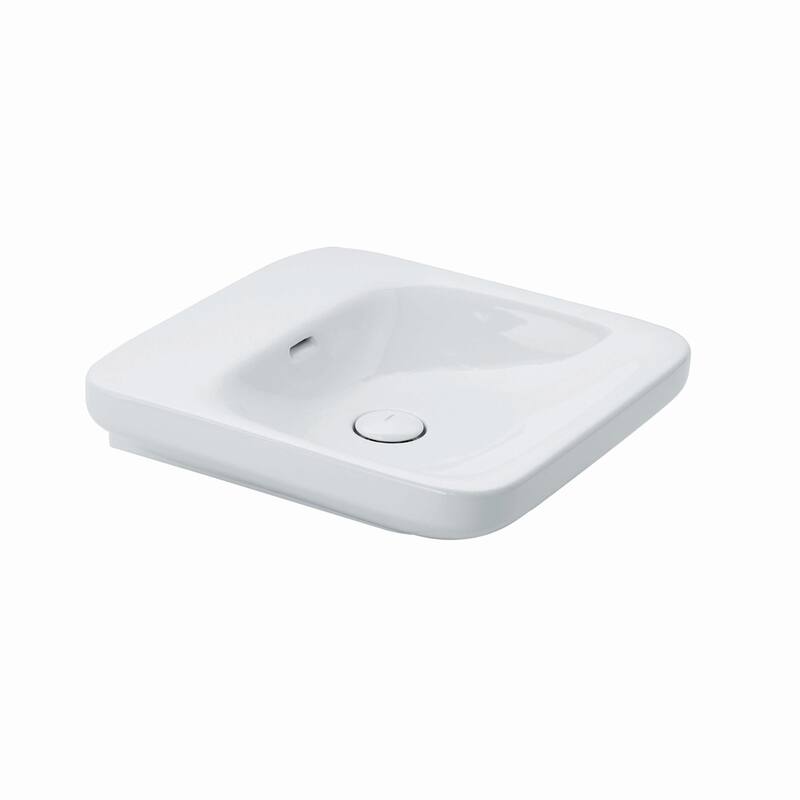 WS Bath Collections 19-11/16" Ceramic Wall Mounted Bathroom Sink with