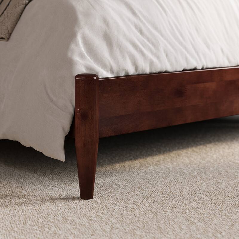 Charlotte Solid Wood Low Profile Platform Bed