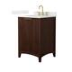 Option Dark Walnut / Giotto Quartz Top / Brushed Gold