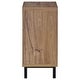preview thumbnail 5 of 7, Teller 1-Door Entryway Shoe Storage Bench Natural Oak