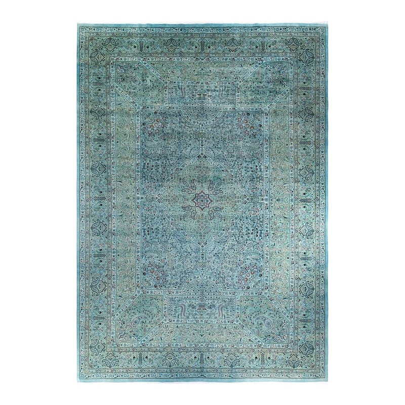 Overdyed, One-of-a-Kind Hand-Knotted Area Rug - Beige - 12' 1" x 17' 10"