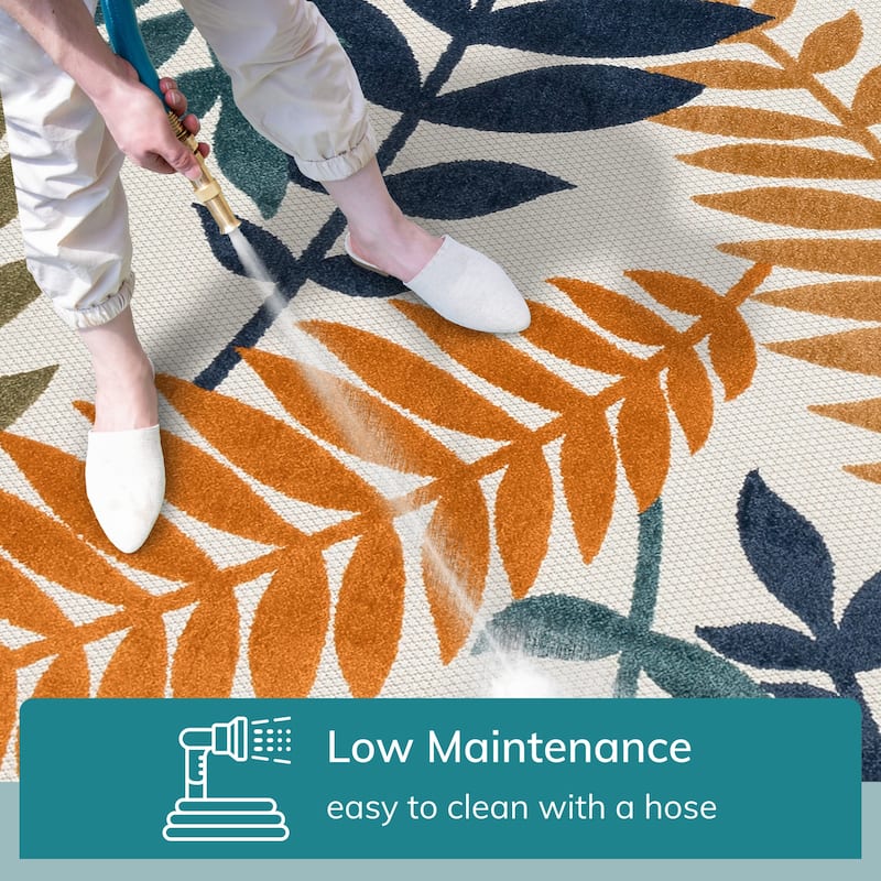 Well Woven Dorado Mariah Modern Indoor Outdoor Floral Area Rug