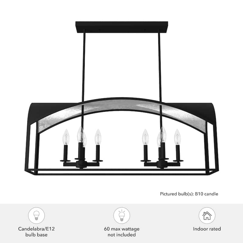 Hunter Dukestown 8-Light Linear Chandelier - Dining Room - Contemporary, Transitional, Showstopper!