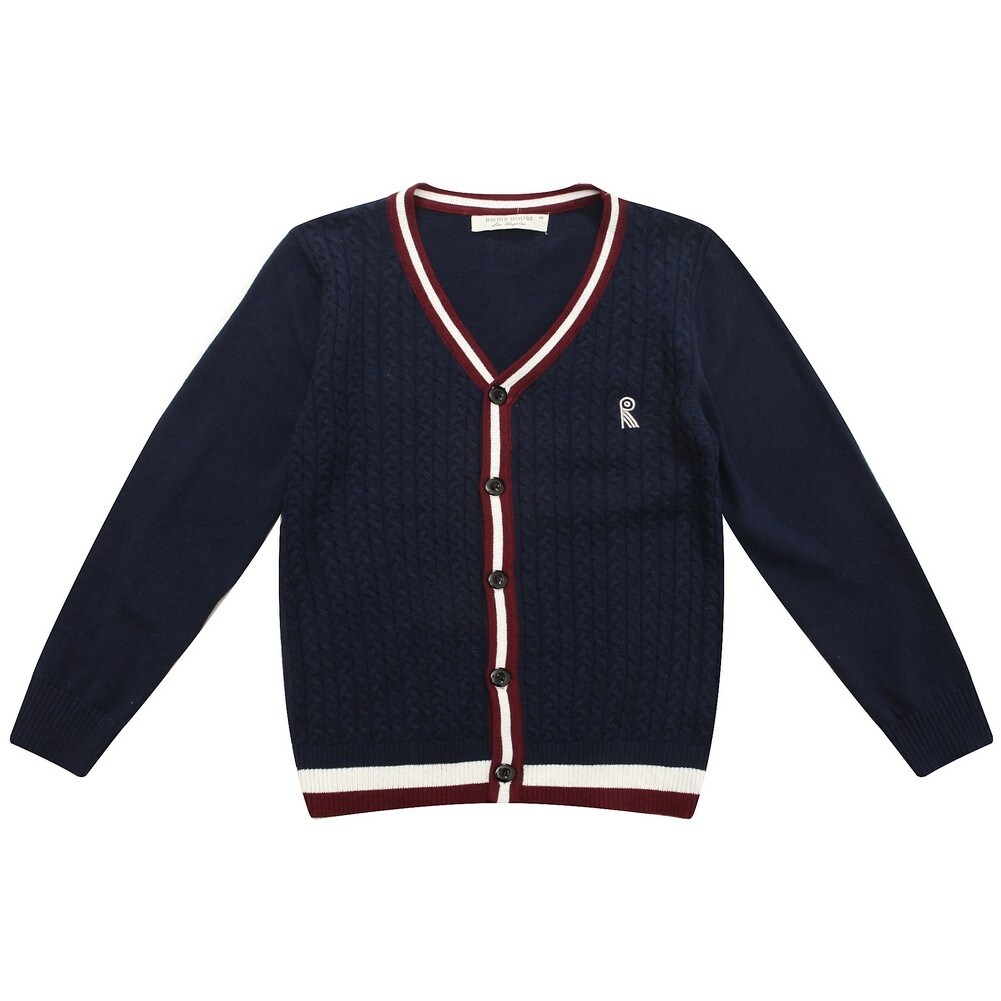 boys blue cardigan