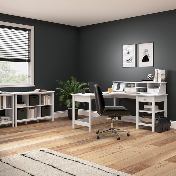 Broadview 54W Computer Desk with Drawers by Bush Furniture - On