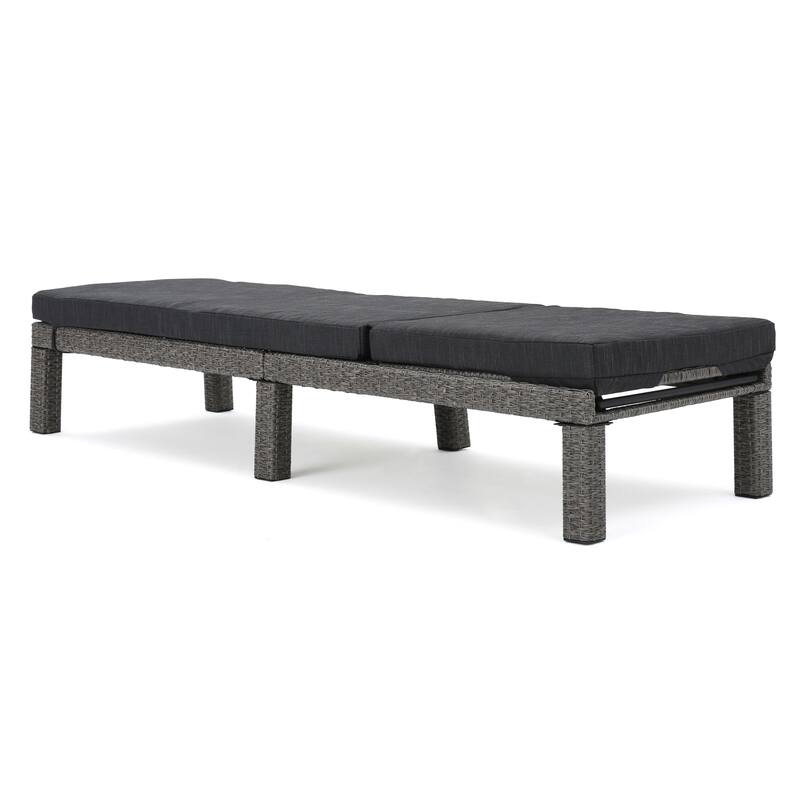 Roomfitters Adjustable Outdoor Wicker Chaise Lounge Chairs with Cushions, Stylish Patio Seating for Sunbathing and Relaxation