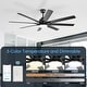 preview thumbnail 32 of 60, 48in/52in/66in/72in/84in Industrial Matte Black Large Windmill Ceiling Fan with Light and Remote
