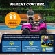 preview thumbnail 17 of 26, Outdoor Cruiser 12V Kids Ride-On Car with Remote Control - Dual 25W Motors, 4.5AH Battery, Safety Belt, Emergency Stop,