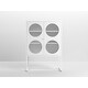 preview thumbnail 2 of 8, Metal 2 Mesh Doors Storage Cabinet with 3 Shelves