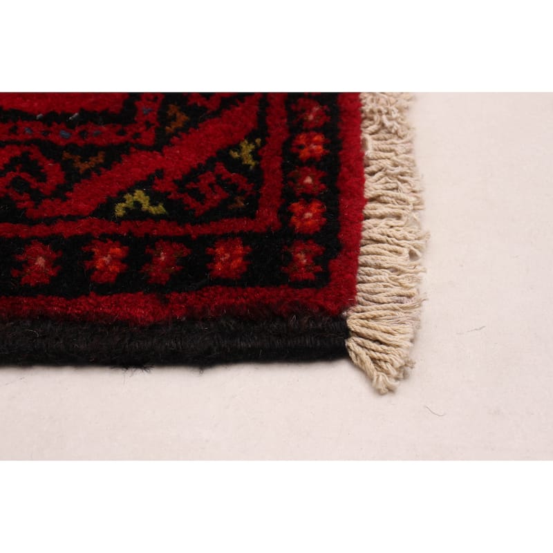ECARPETGALLERY Hand-knotted Royal Baluch Red Wool Rug - 3'5 x 6'9