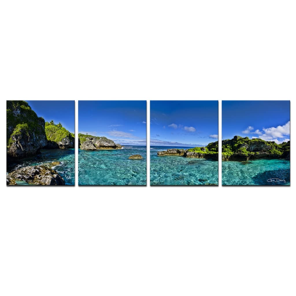 Ready2HangArt 'Limu Pano I' 4-Piece Wrapped Canvas Wall Art Set