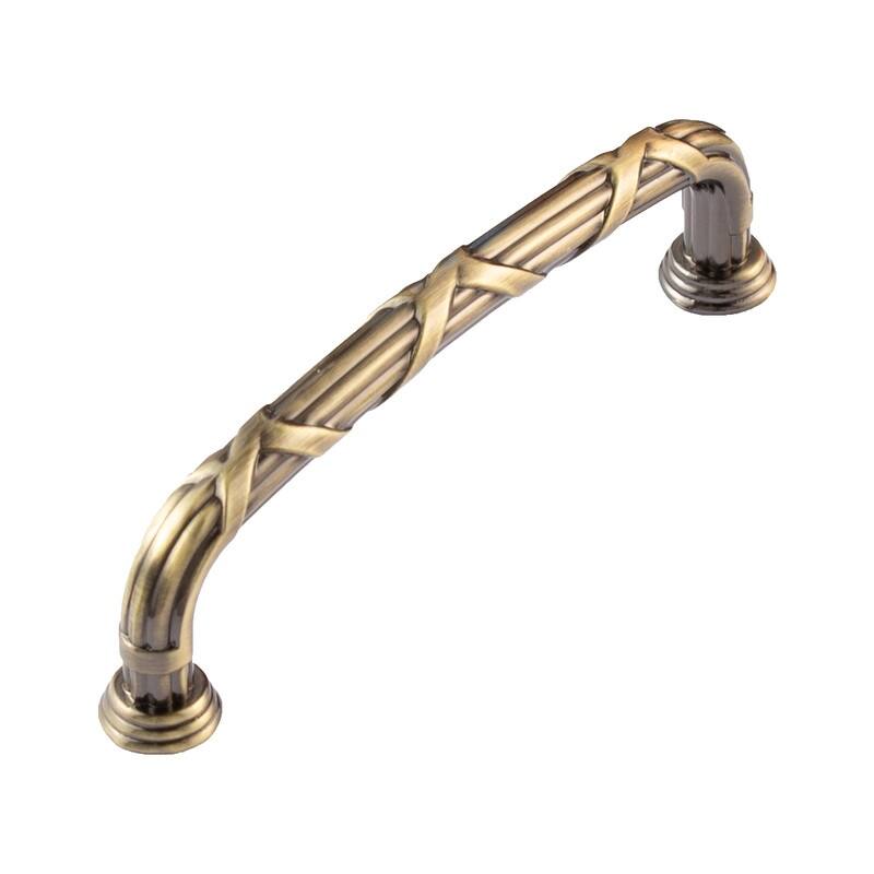 Utopia Alley Riga Cabinet Ring Pull Knob/Pull, Antique Brass, knob 1.58"/3.75"/5" center to center