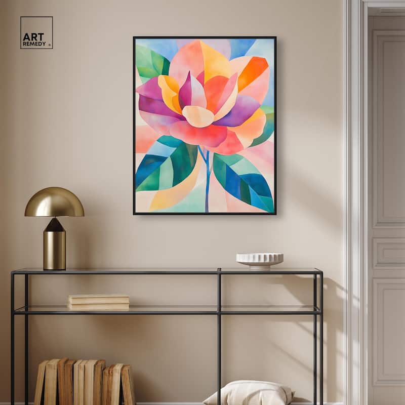Ail Geofloral I Canvas by Art Remedy