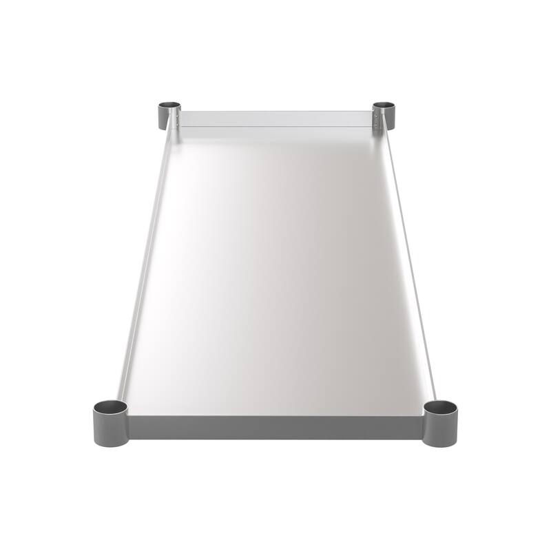 Galvanized Steel Adjustable Add-On Work Table Restaurant Shelf for Work Tables