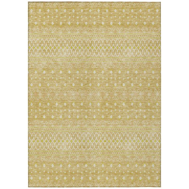 Machine Washable Indoor/ Outdoor Chantille Morrocan Boho Rug