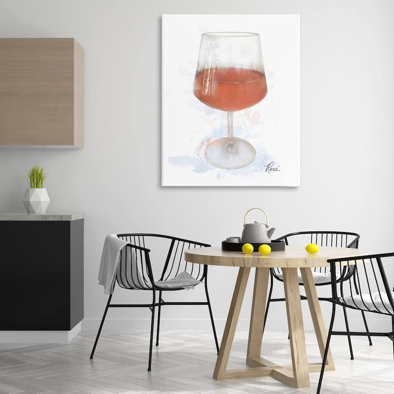 Stupell Modern Rosé in Glass Canvas Wall Art Design By Matthew Piotrowicz