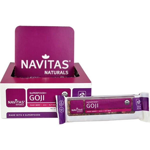Navitas Naturals Superfood Bar - Goji Acai - Case of 12 - 1.4 oz.