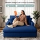 preview thumbnail 28 of 71, GDFStudio - Polyester 50.9" Loveseat Chaise Lounge Chair with Cup Holders