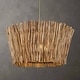 preview thumbnail 2 of 4, Uttermost 21395 Rhea 4 Light 30" Wide Wood Pendant