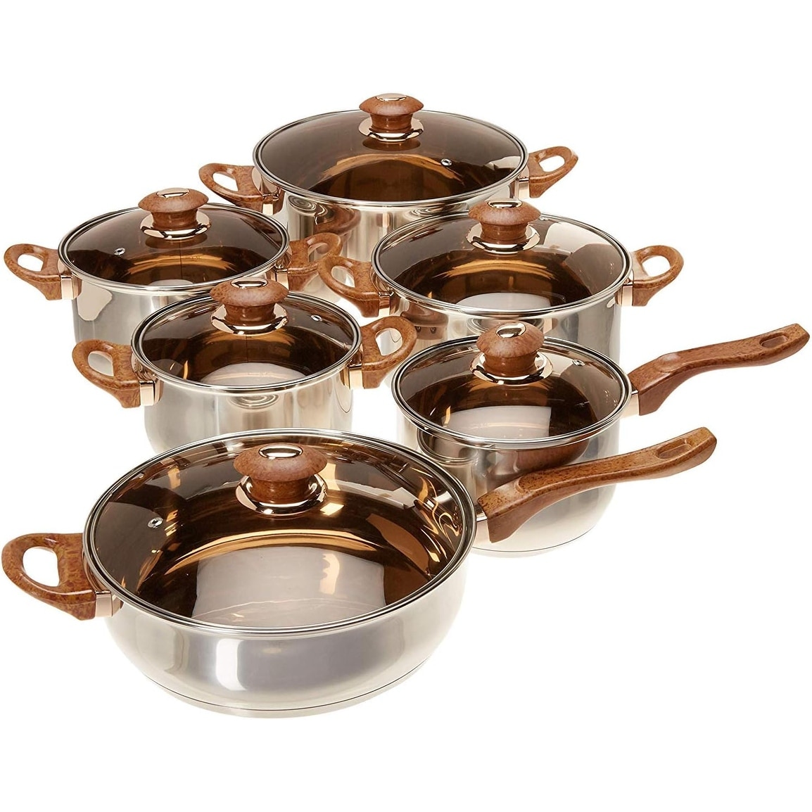 12-Piece Stainless Steel Cookware Set - Bed Bath & Beyond - 39193161