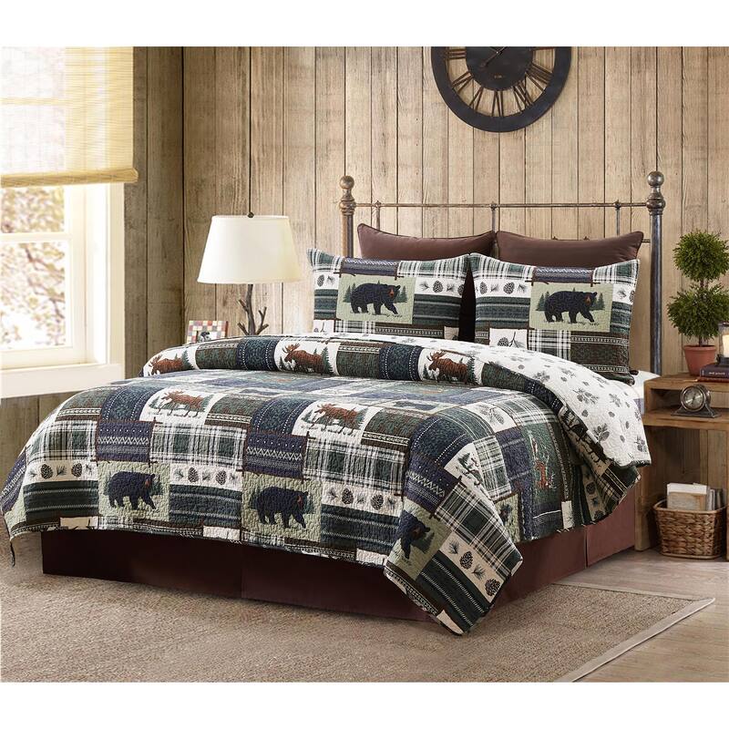 Greenstone Pines Bedding Quilt Set