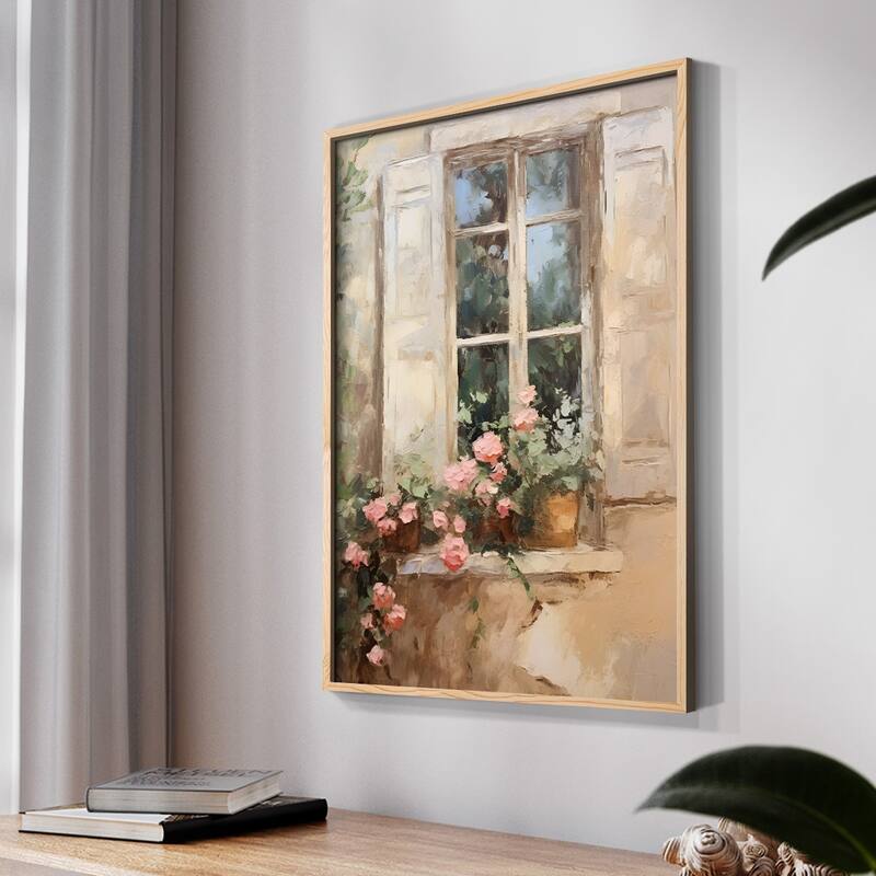 Vintage Floral Print CCXXXVI -Framed Print