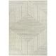 preview thumbnail 6 of 26, Carmody Modern Geometric Art Deco Area Rug 5'3" x 7' - Cream
