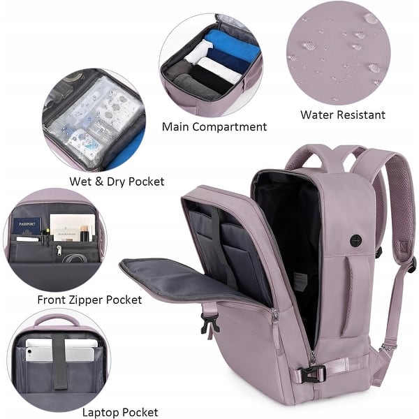 Travel Backpack 35/40L Carry-on Laptop Hiking Outdoor Backpack for Men and  Women - Bed Bath & Beyond - 40274777