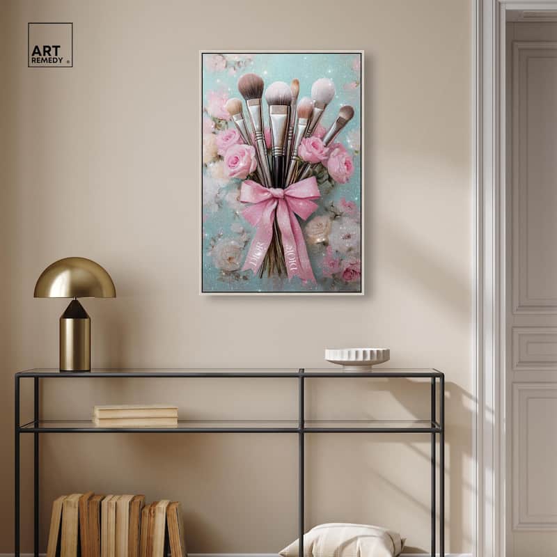 Bouquet of Make Up Brushes Canvas by Art Remedy